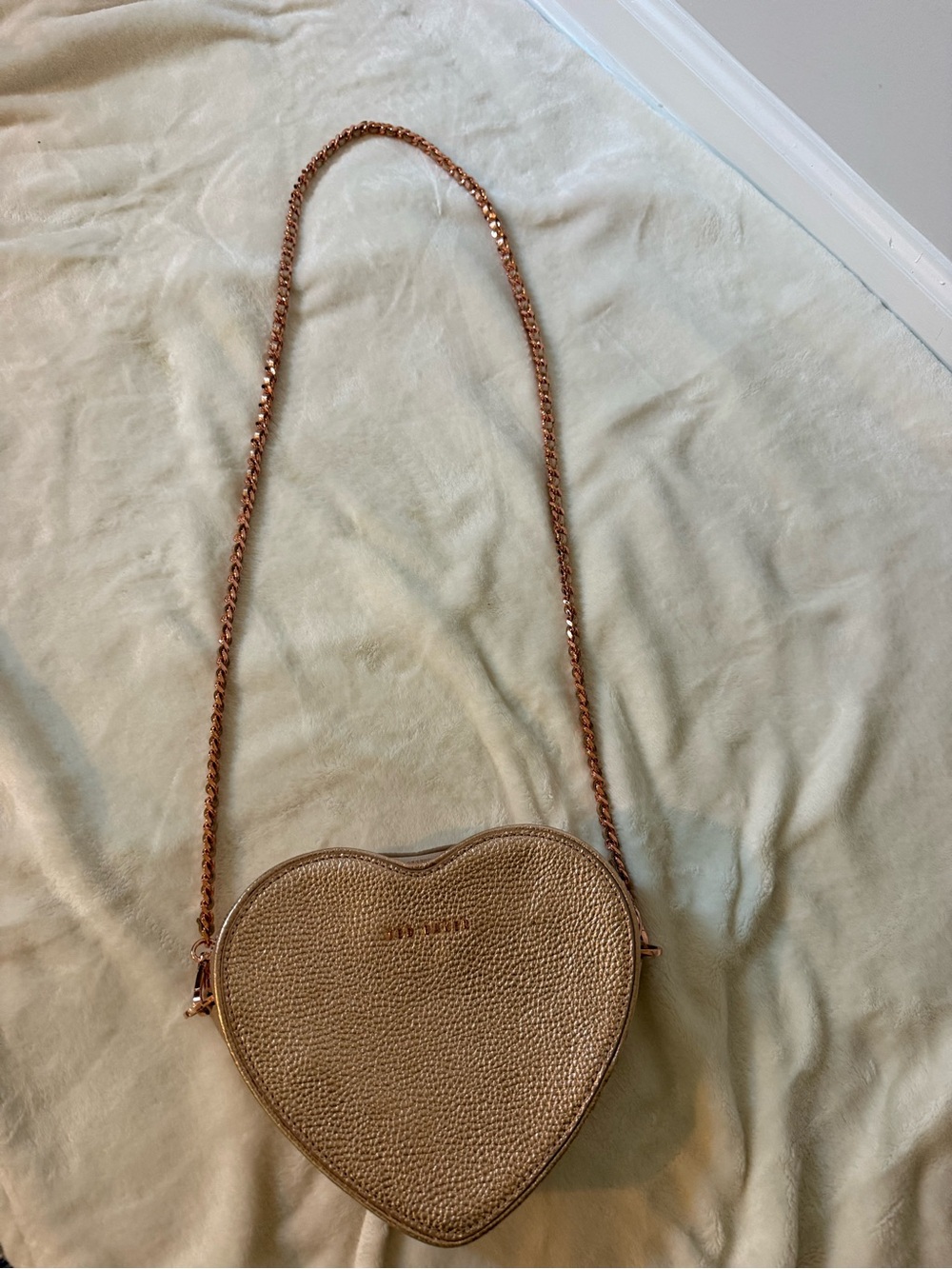 Ted Baker Heart-Shaped Crossbody Bag in Rose Gold